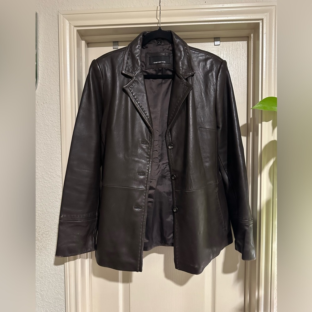 Jones New York Leather Jacket